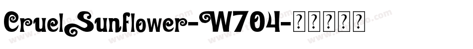 CruelSunflower-W7O4字体转换