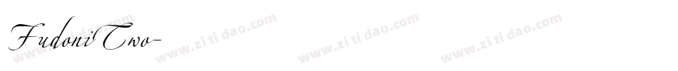 FudoniTwo字体转换