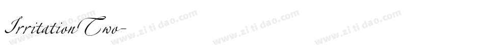 IrritationTwo字体转换