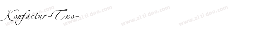 Konfactur-Two字体转换