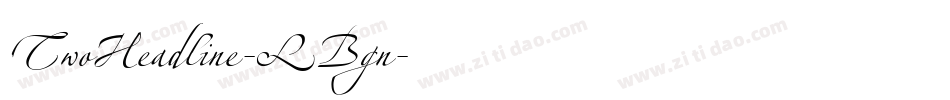 TwoHeadline-LBgn字体转换