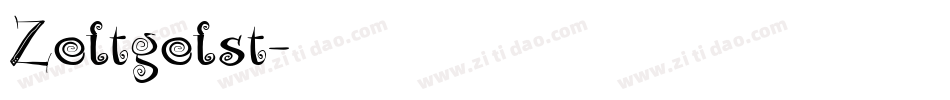 Zeitgeist字体转换