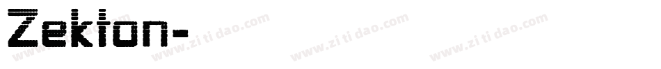 Zekton字体转换