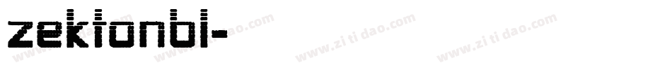 zektonbl字体转换