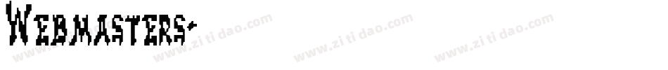 Webmasters字体转换