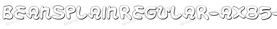 BeansPlainRegular-ax85字体转换