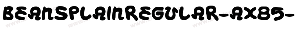 BeansPlainRegular-ax85字体转换