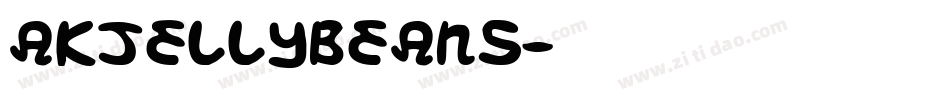 AKJellyBeans字体转换