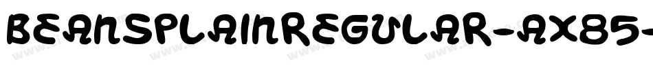 BeansPlainRegular-ax85字体转换