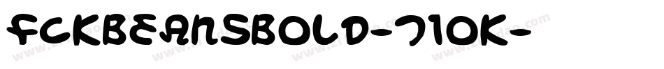 FckBeansBold-71OK字体转换