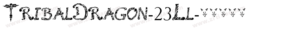 TribalDragon-23Ll字体转换