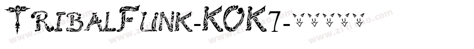 TribalFunk-KOK7字体转换
