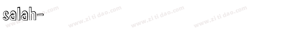 salah字体转换