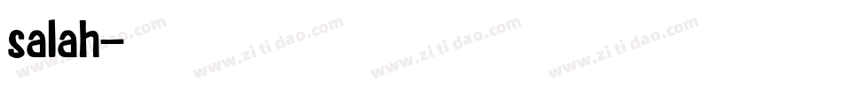 salah字体转换
