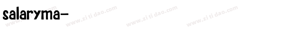 salaryma字体转换