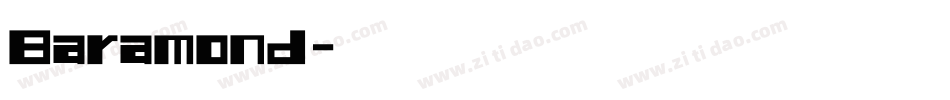 Baramond字体转换