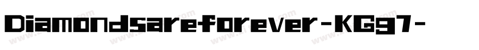Diamondsareforever-KGg7字体转换