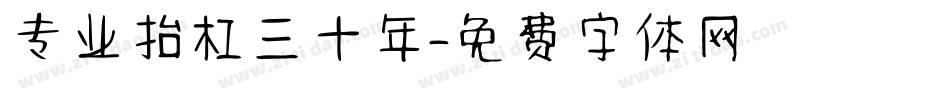 专业抬杠三十年字体转换
