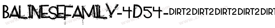 Balinesefamily-4d54字体转换