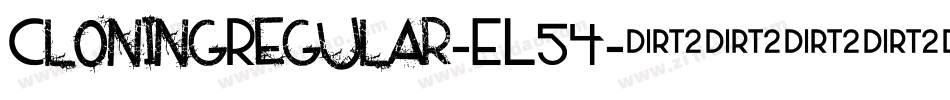 CloningRegular-EL54字体转换