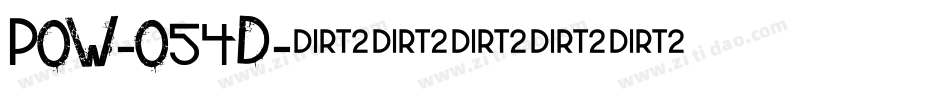 Pow-o54d字体转换