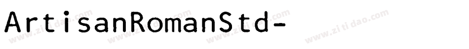 ArtisanRomanStd字体转换