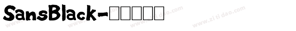 SansBlack字体转换