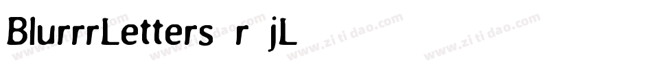 BlurrrLetters-r8jL字体转换