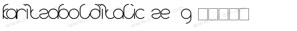 KaritzaBoldItalic-zE6G字体转换