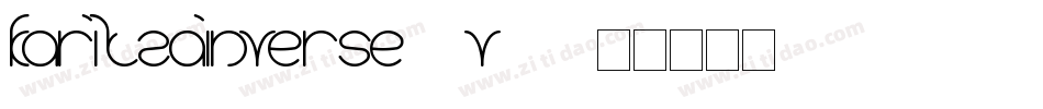 KaritzaInverse-9V47字体转换