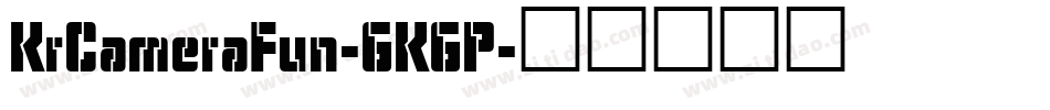 KrCameraFun-GKGP字体转换