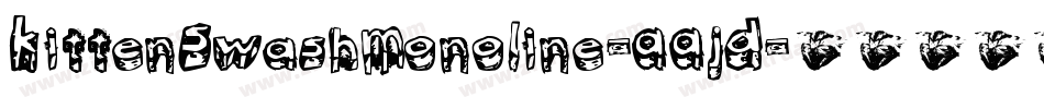 KittenSwashMonoline-AAjD字体转换