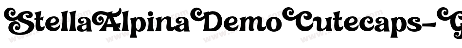 StellaAlpinaDemoCutecaps-GO3YO字体转换
