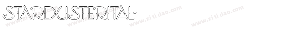stardusterital字体转换