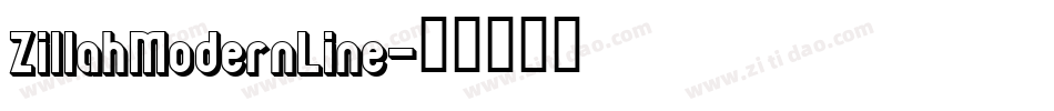 ZillahModernLine字体转换