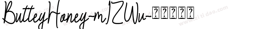 ButteyHoney-mLZWv字体转换