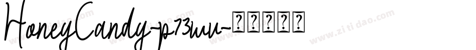 HoneyCandy-p73wv字体转换