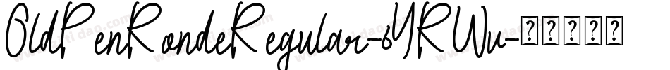 OldPenRondeRegular-6YRWv字体转换