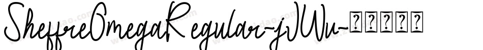SheffreOmegaRegular-jJWv字体转换