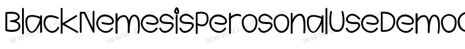 BlackNemesisPerosonalUseDemoGrunge-X82G字体转换