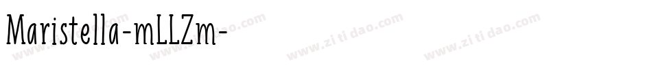 Maristella-mLLZm字体转换