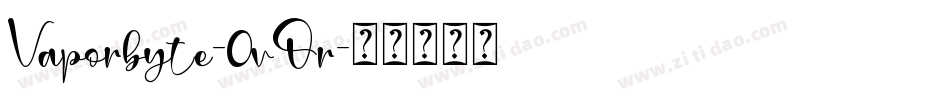 Vaporbyte-0vOr字体转换