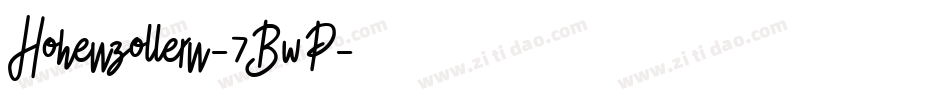 Hohenzollern-7BwP字体转换