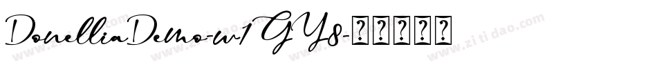 DonelliaDemo-w1GY8字体转换