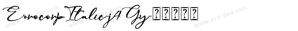 EurocorpItalic-j4Gy字体转换