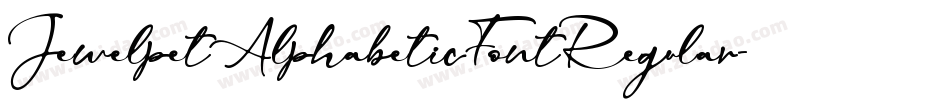 JewelpetAlphabeticFontRegular-35Gy字体转换