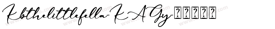Kbthelittlefella-KAGy字体转换