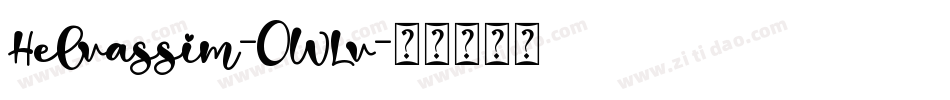 Helvassim-0WLv字体转换