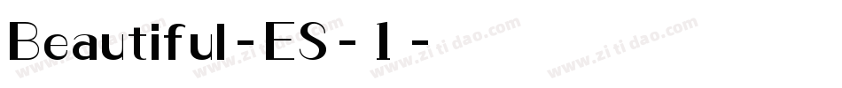 Beautiful-ES-1字体转换