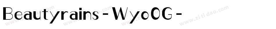 Beautyrains-Wyo0G字体转换